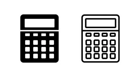Calculator icon vector. math icon. finances sign Stock Illustration