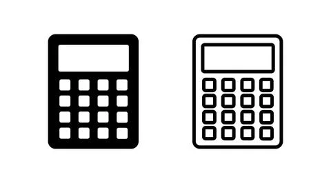 Calculator icon vector. math icon. finances sign Stock Illustration