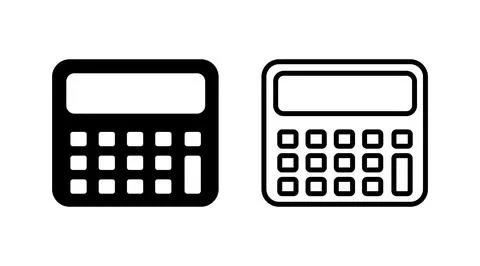 Calculator icon vector. math icon. finances sign Illustrazione stock