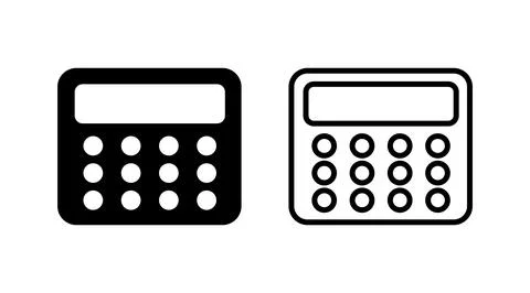 Calculator icon vector. math icon. finances sign Stock Illustration