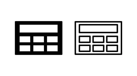 Calculator icon vector. math icon. finances sign Stock Illustration
