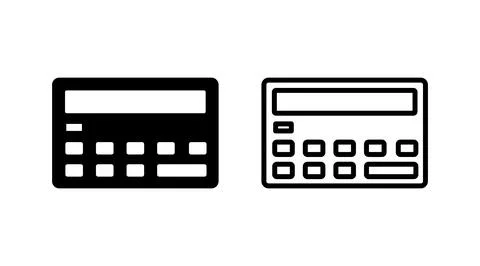 Calculator icon vector. math icon. finances sign Illustrazione stock
