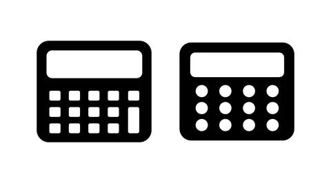 Calculator icon vector. math icon. finances sign Stock Illustration
