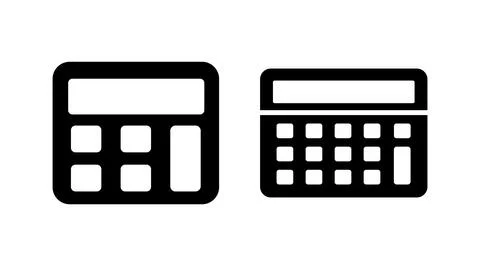 Calculator icon vector. math icon. finances sign Stock Illustration