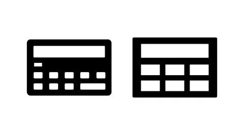 Calculator icon vector. math icon. finances sign Stock Illustration