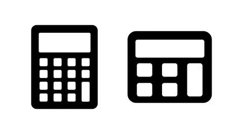 Calculator icon vector. math icon. finances sign Illustrazione stock