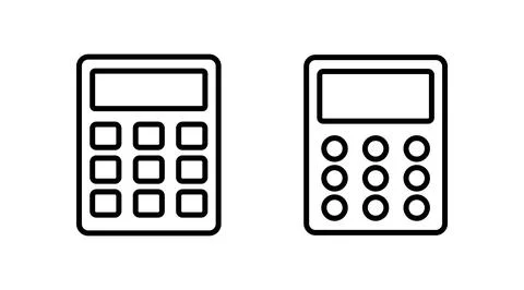 Calculator icon vector. math icon. finances sign Illustrazione stock