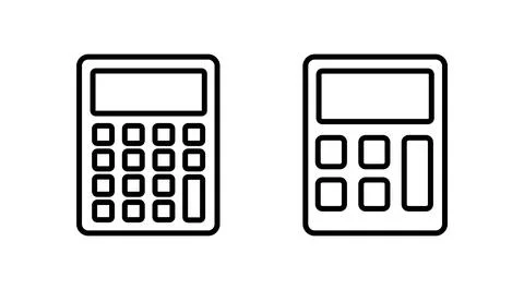 Calculator icon vector. math icon. finances sign Stock Illustration