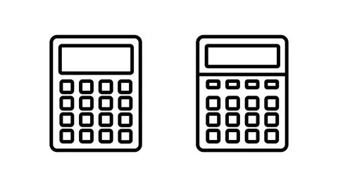 Calculator icon vector. math icon. finances sign Stock Illustration
