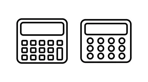 Calculator icon vector. math icon. finances sign Stock Illustration