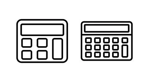 Calculator icon vector. math icon. finances sign Stock Illustration