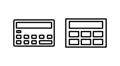 Calculator icon vector. math icon. finances sign Stock Illustration