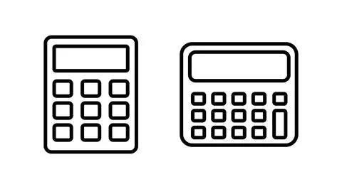 Calculator icon vector. math icon. finances sign Illustrazione stock