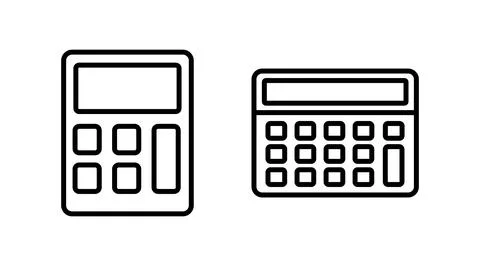 Calculator icon vector. math icon. finances sign Illustrazione stock