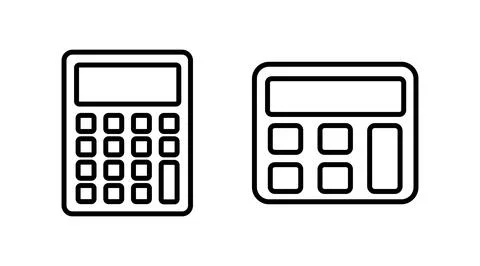Calculator icon vector. math icon. finances sign Stock Illustration
