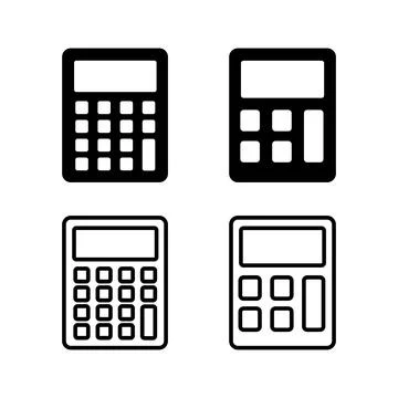 Calculator icon vector. math icon. finances sign Illustrazione stock