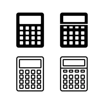 Calculator icon vector. math icon. finances sign イラスト素材