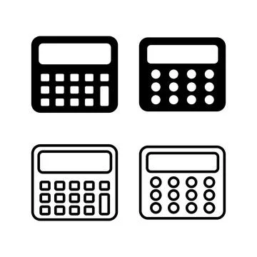 Calculator icon vector. math icon. finances sign Stock Illustration