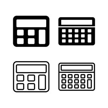 Calculator icon vector. math icon. finances sign 스톡 일러스트