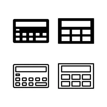 Calculator icon vector. math icon. finances sign イラスト素材