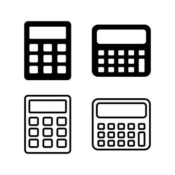 Calculator icon vector. math icon. finances sign 스톡 일러스트