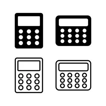 Calculator icon vector. math icon. finances sign Illustrazione stock