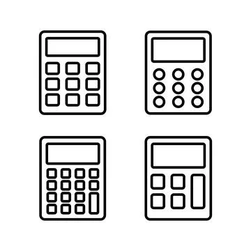 Calculator icon vector. math icon. finances sign イラスト素材