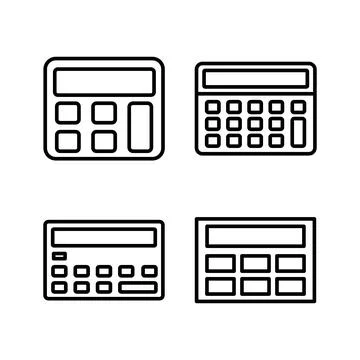 Calculator icon vector. math icon. finances sign Stock Illustration