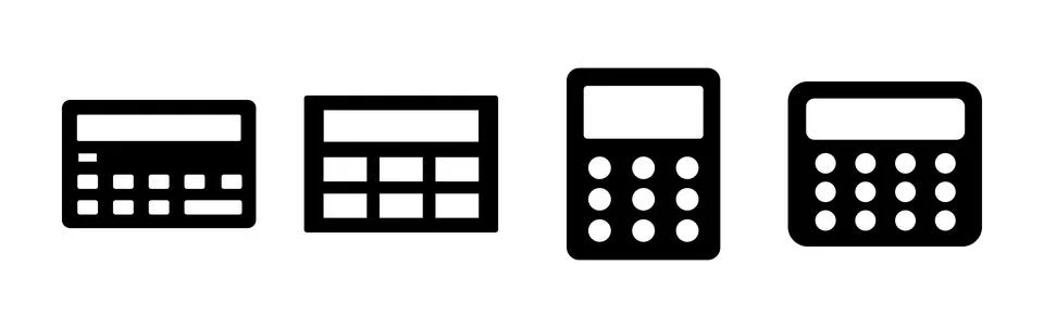 Calculator icon vector. math icon. finances sign Illustrazione stock