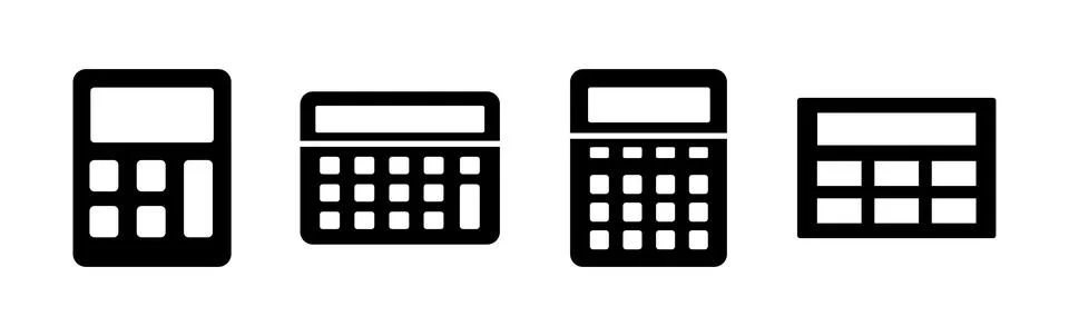 Calculator icon vector. math icon. finances sign 스톡 일러스트
