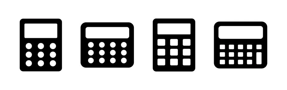 Calculator icon vector. math icon. finances sign Illustrazione stock