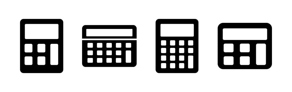 Calculator icon vector. math icon. finances sign Stock Illustration