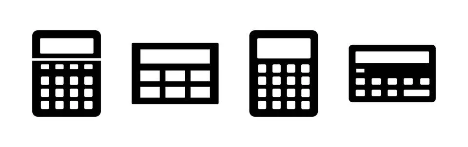 Calculator icon vector. math icon. finances sign 스톡 일러스트
