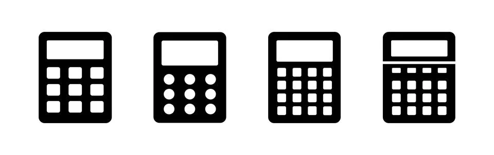 Calculator icon vector. math icon. finances sign Stock Illustration