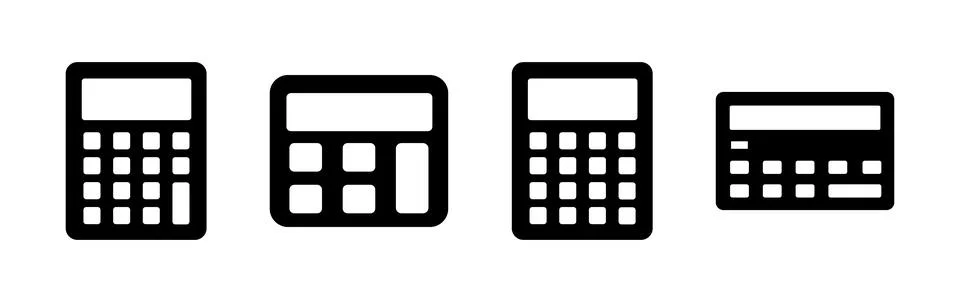 Calculator icon vector. math icon. finances sign Illustrazione stock