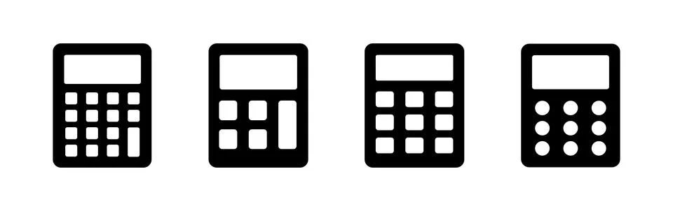 Calculator icon vector. math icon. finances sign Stock Illustration