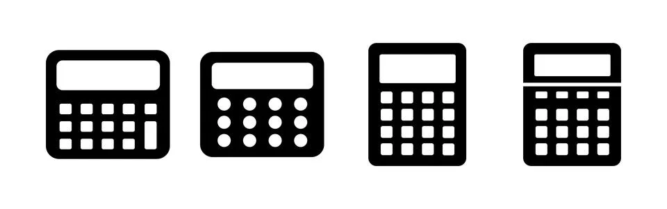 Calculator icon vector. math icon. finances sign Illustrazione stock