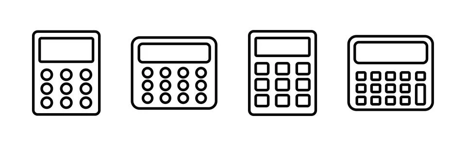 Calculator icon vector. math icon. finances sign 스톡 일러스트