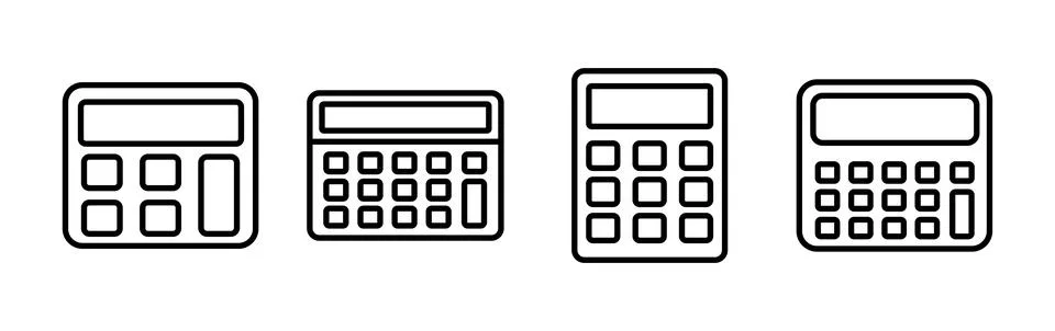 Calculator icon vector. math icon. finances sign 스톡 일러스트