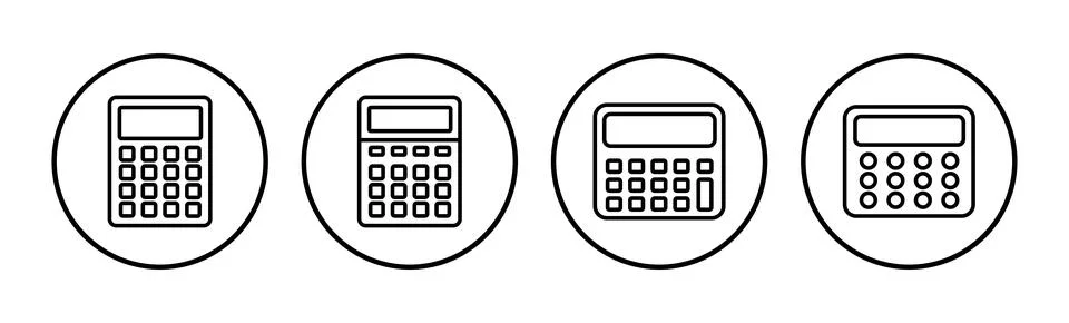 Calculator icon vector. math icon. finances sign Illustrazione stock