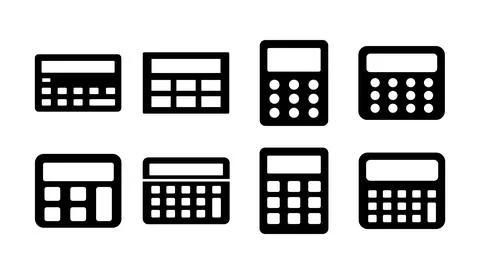 Calculator icon vector. math icon. finances sign Stock Illustration