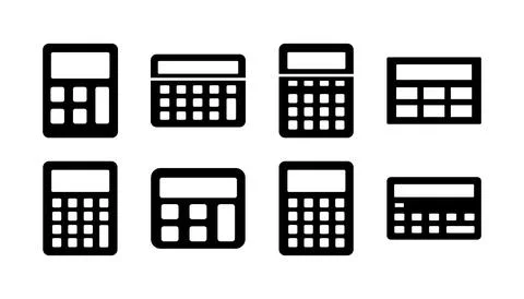 Calculator icon vector. math icon. finances sign Illustrazione stock