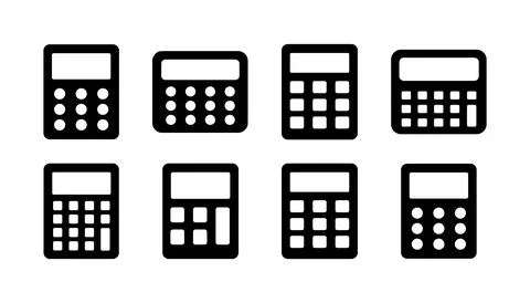 Calculator icon vector. math icon. finances sign Illustrazione stock