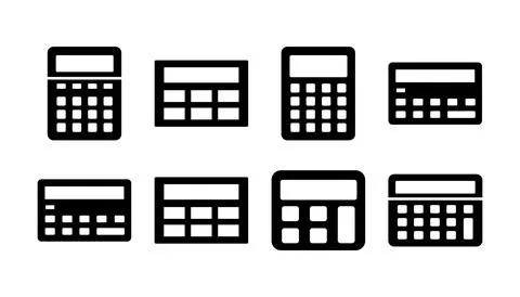 Calculator icon vector. math icon. finances sign Illustrazione stock
