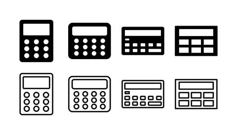 Calculator icon vector. math icon. finances sign 스톡 일러스트