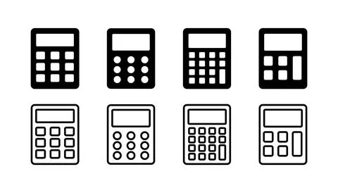 Calculator icon vector. math icon. finances sign 스톡 일러스트