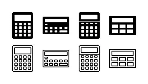 Calculator icon vector. math icon. finances sign Illustrazione stock