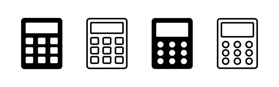 Calculator icon vector. math icon. finances sign Stock Illustration