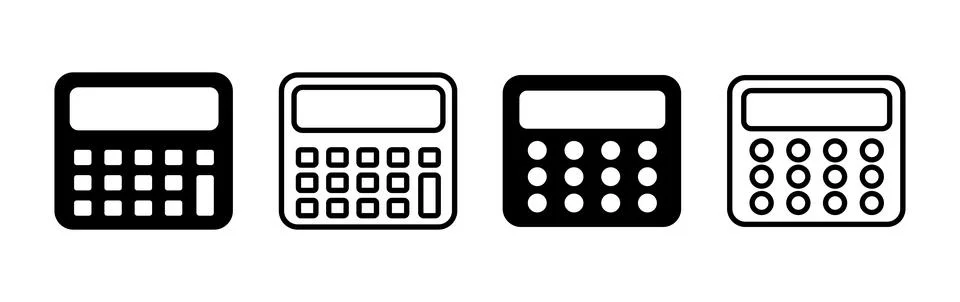 Calculator icon vector. math icon. finances sign Stock Illustration