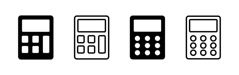 Calculator icon vector. math icon. finances sign 스톡 일러스트